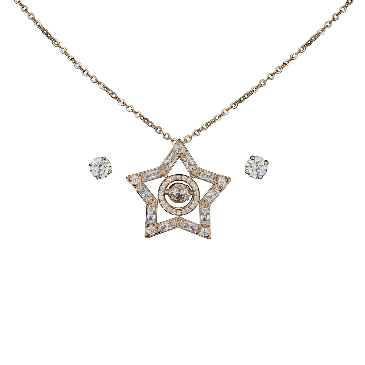 Swarovski Rose Gold Stella Set 5622730
