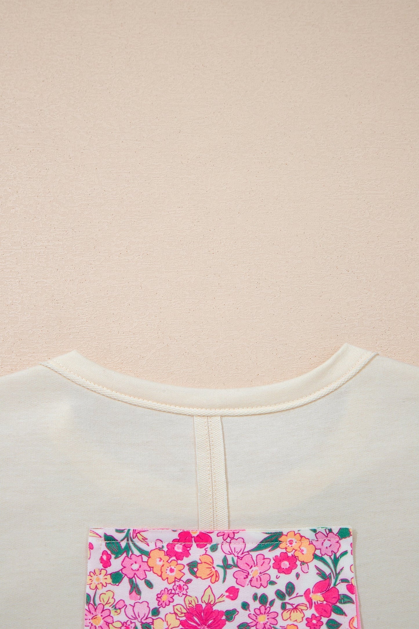 Threaded Pear Poppy Big Flower Oversize Tee