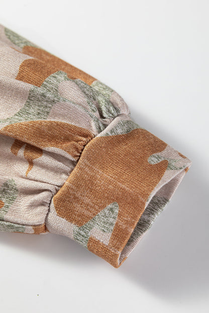 Threaded Pear Elliot Patchwork Drop Shoulder Sweatshirt