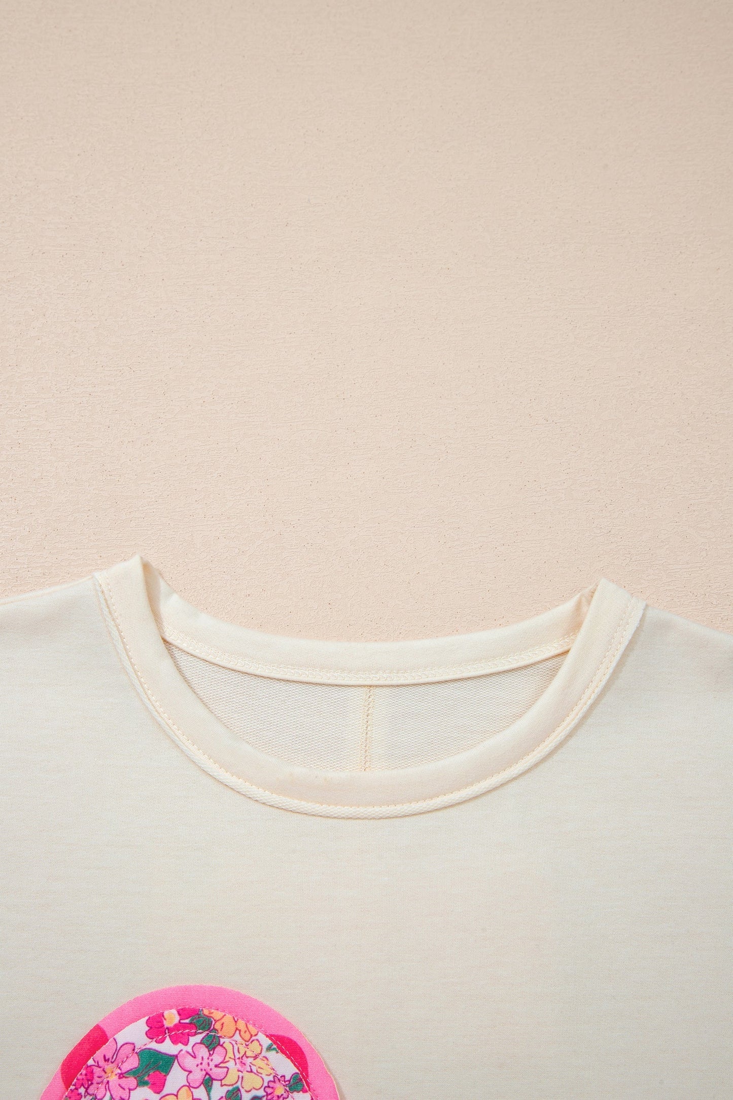 Threaded Pear Poppy Big Flower Oversize Tee