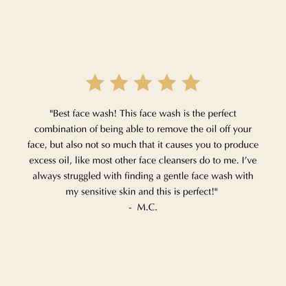 Gentle Foaming Facial Cleanser – Aloe, Apple & Ashwagandha for All Skin Types