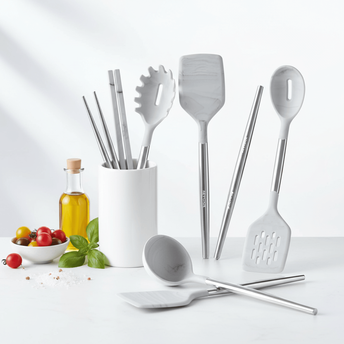 Art+Cook 6PC AC Signature Utensil Set-Silver