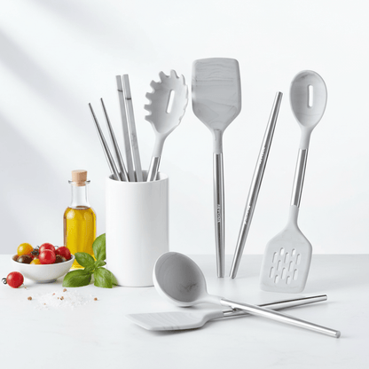 Art+Cook 6PC AC Signature Utensil Set-Silver