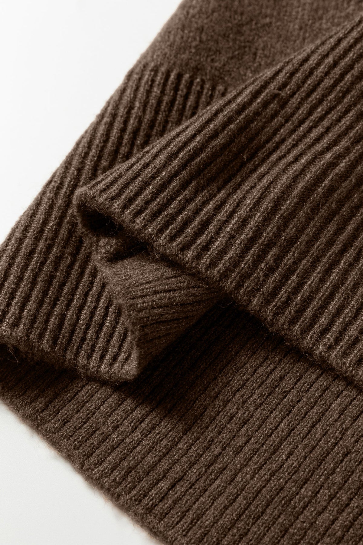 Threaded Pear Renata Ribbed Edge Knit Sweater