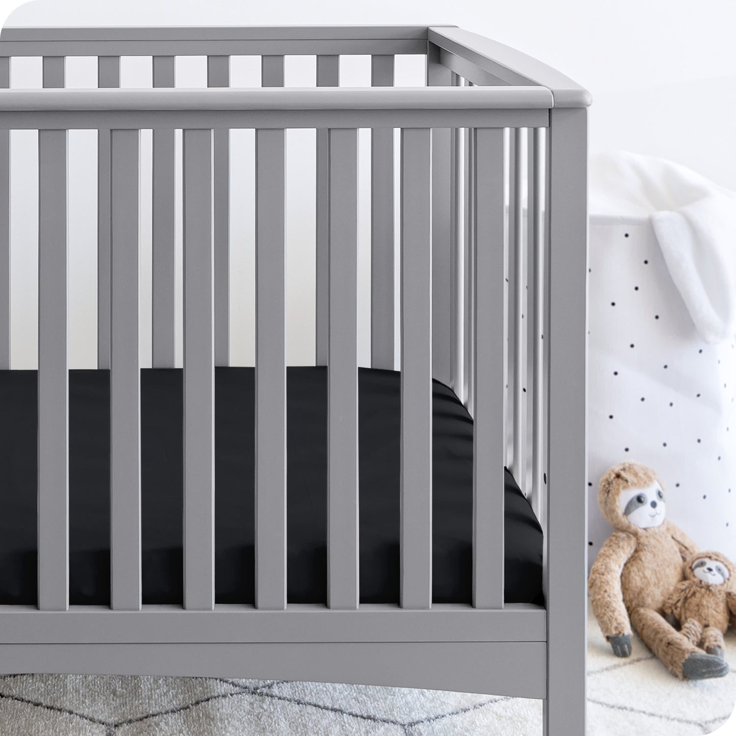 Bare Home Fitted Crib Microfiber Sheet