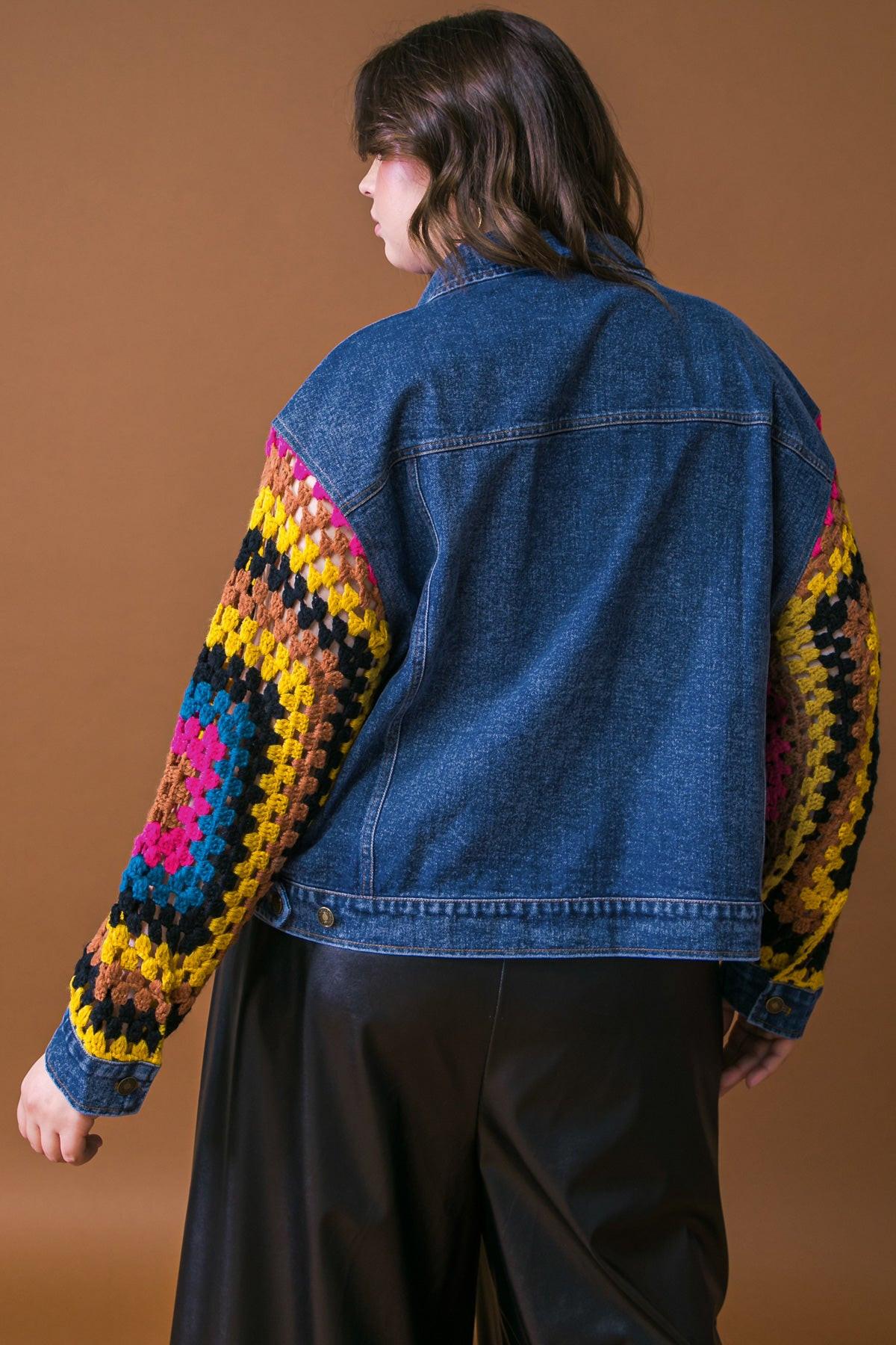 Festival Weave Washed Denim Jacket
