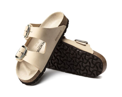 Birkenstock Arizona Big Buckle Nubuck Leather Almond Sandals