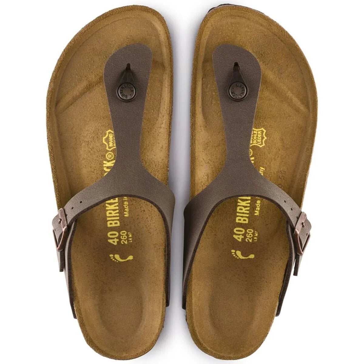 Birkenstock Gizeh Birkibuc Mocha Sandals