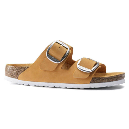 Birkenstock Arizona Big Buckle Nubuck Leather Apricot Sandals