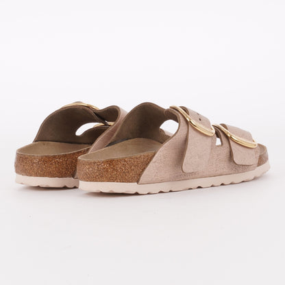 Birkenstock Arizona Big Buckle Leather Washed Metallic Rose Gold Sandals