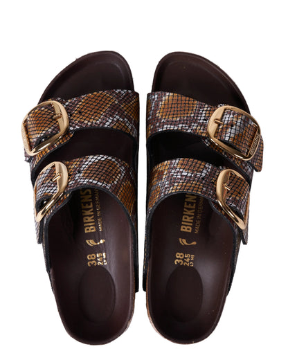 Birkenstock Arizona Big Buckle Microfiber Python Brown