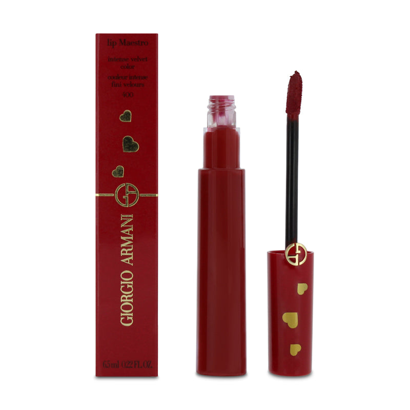 Giorgio Armani Lip Maestro Intense Velvet Hearts Edition 400 (Blemished Box)