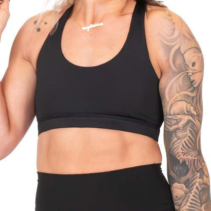 Constantly Varied Gear Butterfly Back Bra - All Black