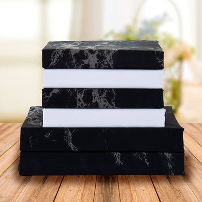 Elegant Comfort 6-Piece Marble Printed Pattern - Soft as a Hotel Premium Quality