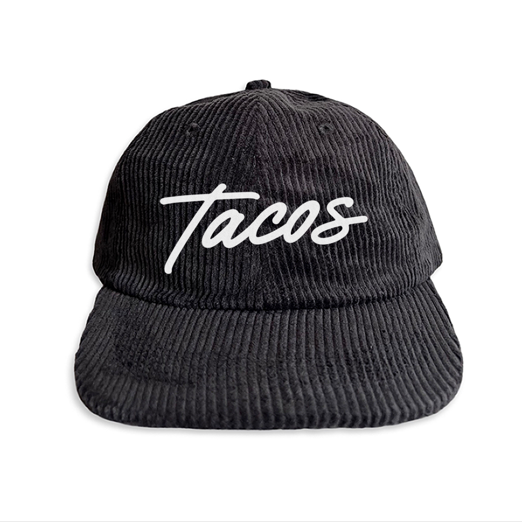 Frankie Jean Tacos Cursive Corduroy Cap