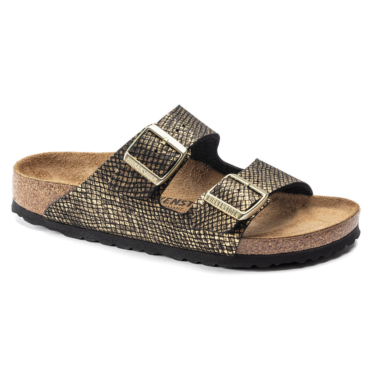 Birkenstock Madrid Microfiber Shiny Python Black