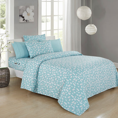 Elegant Comfort 6-Piece Christmas & Holiday Sheet Set - Soft as a Hotel Premium Quality