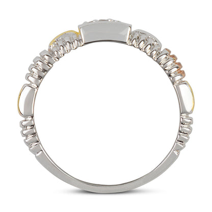 Olivia Tritone Weave Band Ring 20-6780 - Size 7