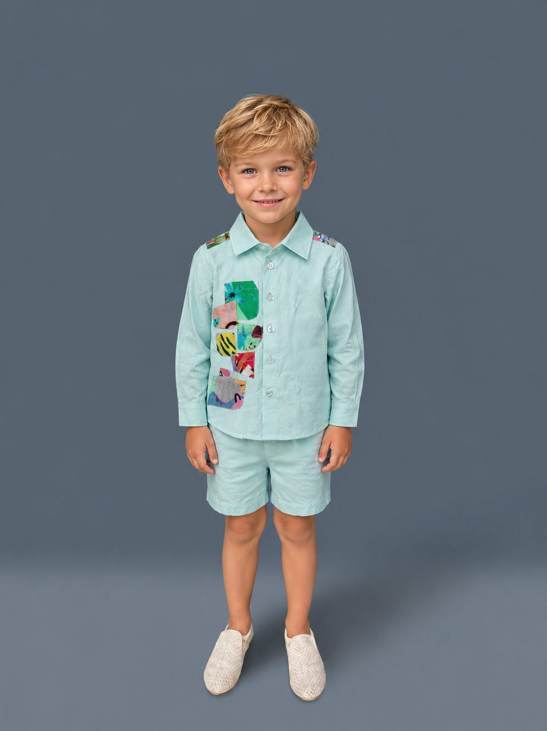 Boys Aqua Tiger 2 Pc Set