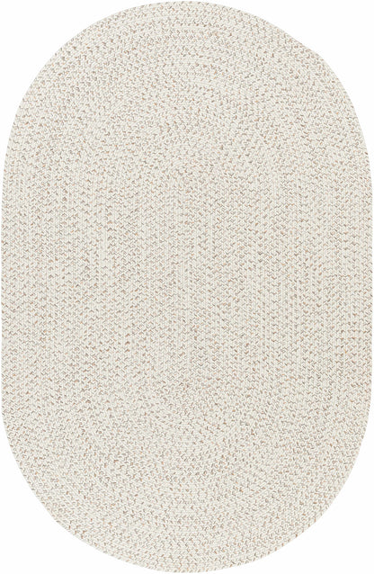 Beige Braided Faux Jute Rug