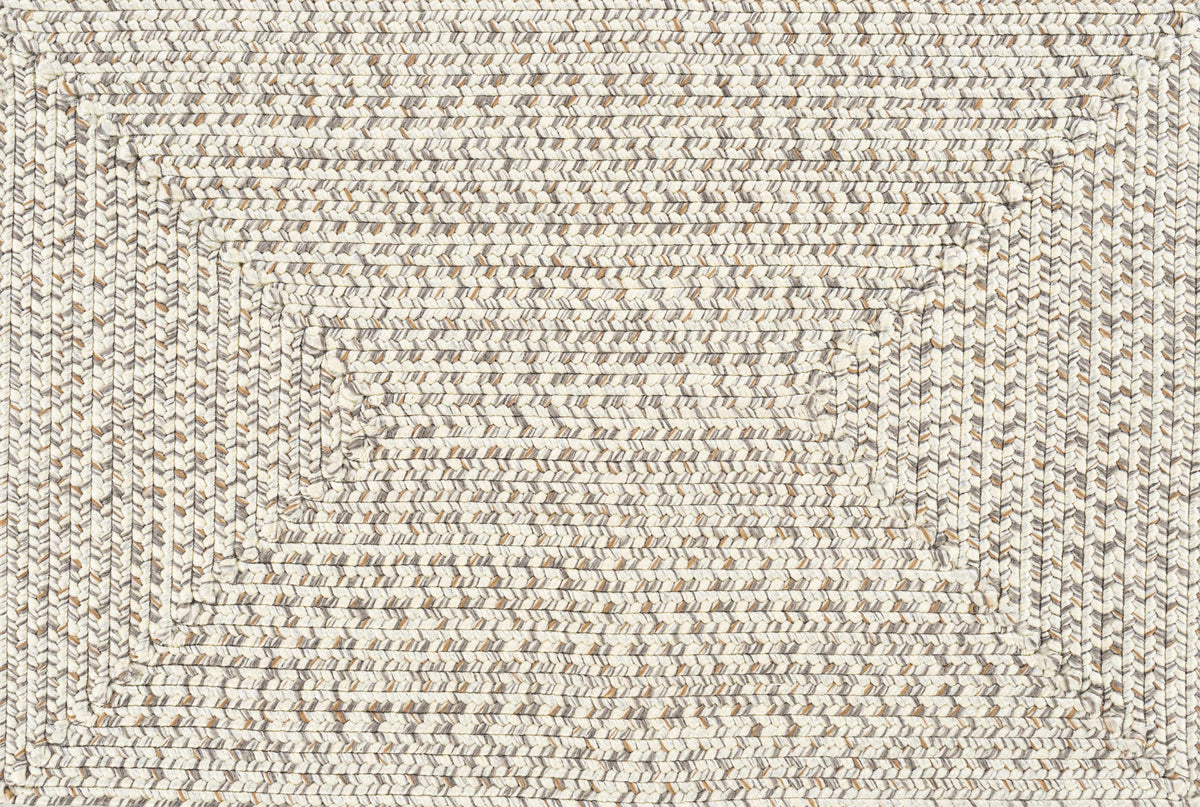 Beige Braided Faux Jute Rug