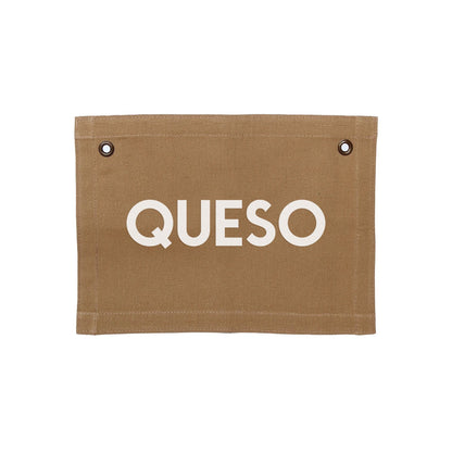 Frankie Jean Queso Small Canvas Flag