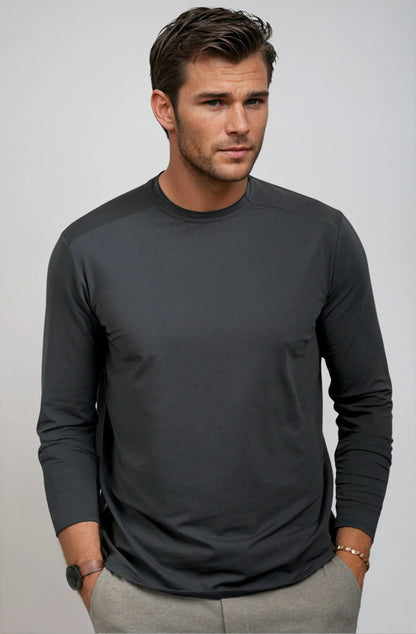 Buki Cinqo Long Sleeve Tech Tee - Blue Night
