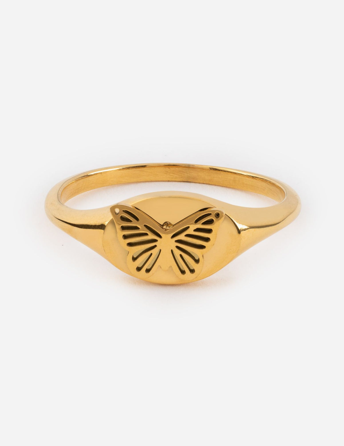 Elevated Faith Butterfly Signet Ring