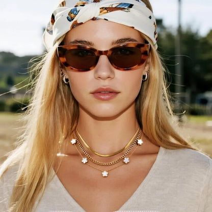 Dainty 3-Ply Clover Layered Necklace for Women