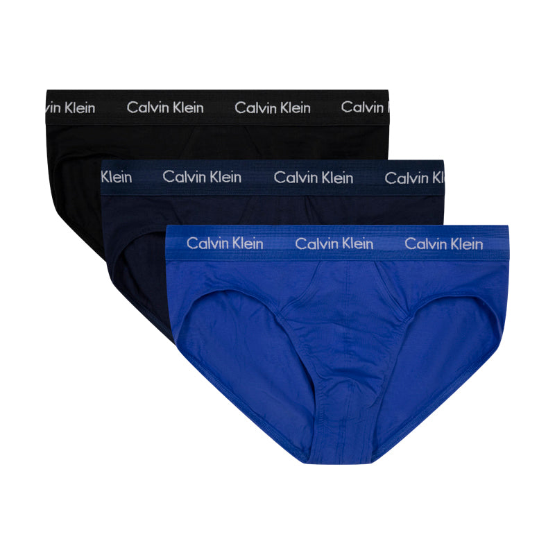 Calvin Klein x 3 Cotton Stretch Hip Briefs Multipack Men's Small