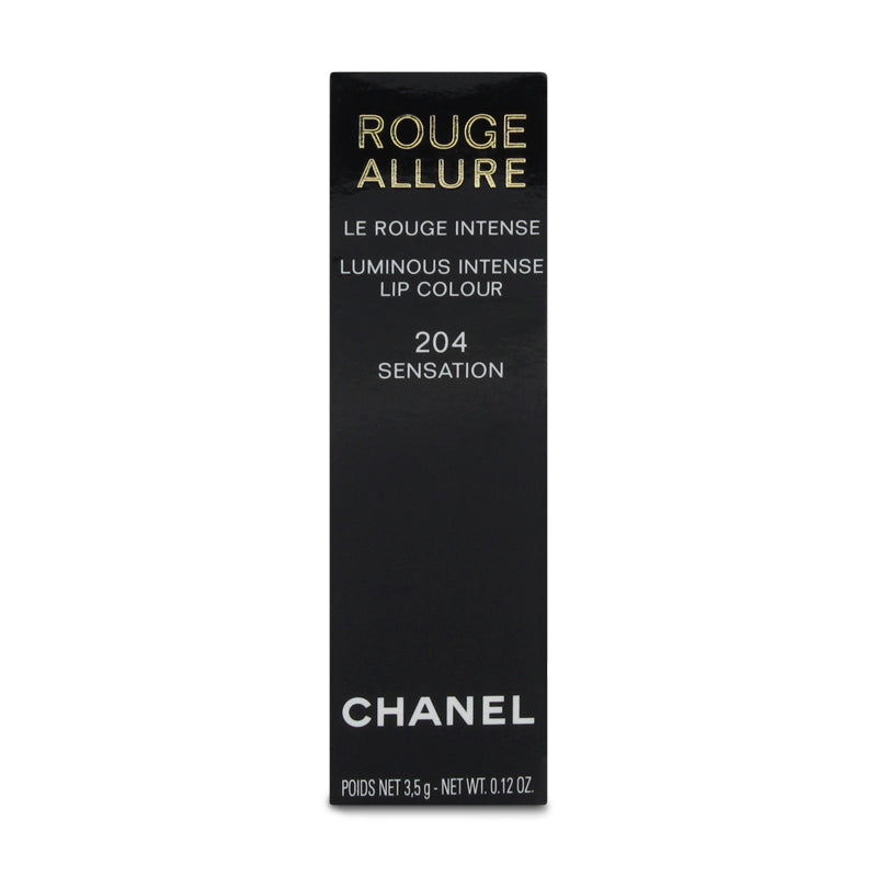 Chanel Rouge Allure Luminous Intense Peachy Coral Lipstick 204 Sensation
