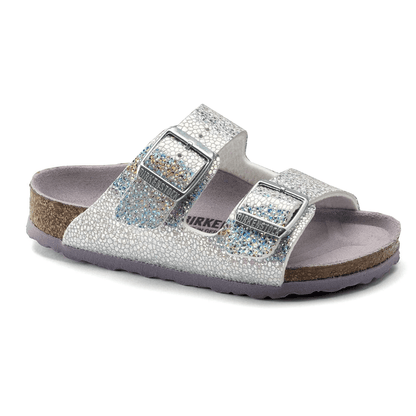 Birkenstock Arizona Kids Microfiber Disco Ball Silver/Lavender
