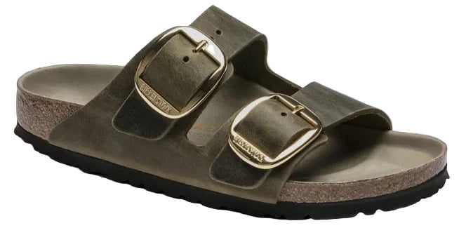 Birkenstock Arizona Big Buckle Oiled Leather Jade