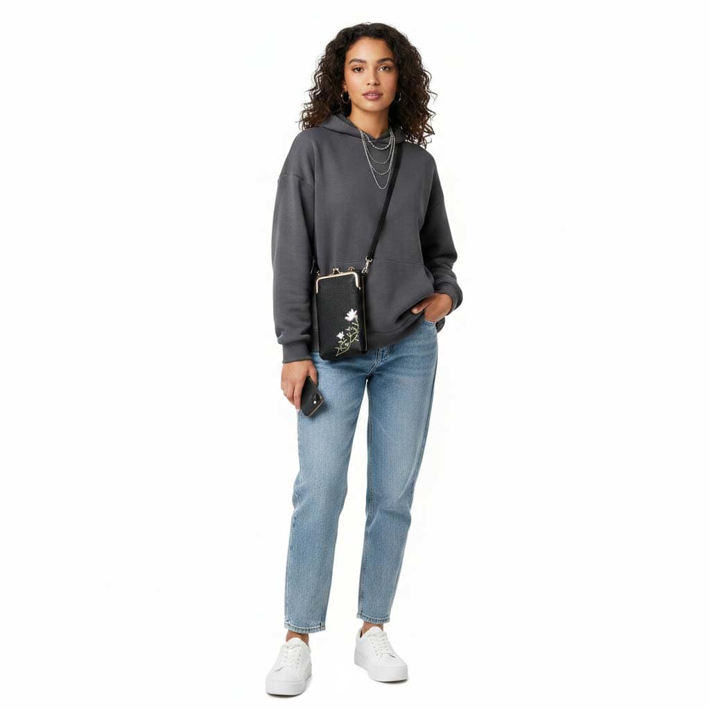 Clip Zip Crossbody Wallet