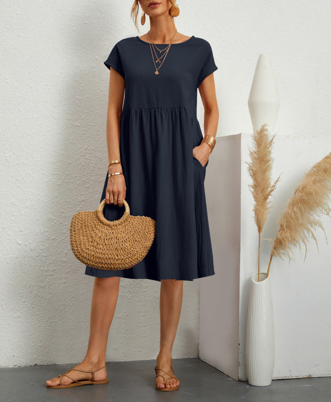 Women’s Summer A-Line Dress with Pockets