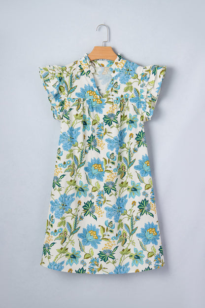 Threaded Pear Giuliana Sleeve Shift Mini Dress