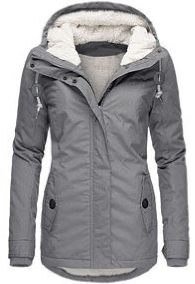 Women's Warm Hooded Fleece Jacket