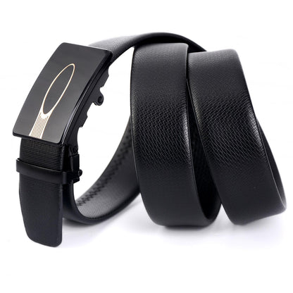Men’s Mirror Acrylic Automatic Buckle Belt | High-Sense Business Casual Iron Button Waistband | Trendy Minimalist Professional Executive Belt | Luxury-Label Statuesque Men’s Accessory | 2026 High-Fashion Radiant Urban Essential