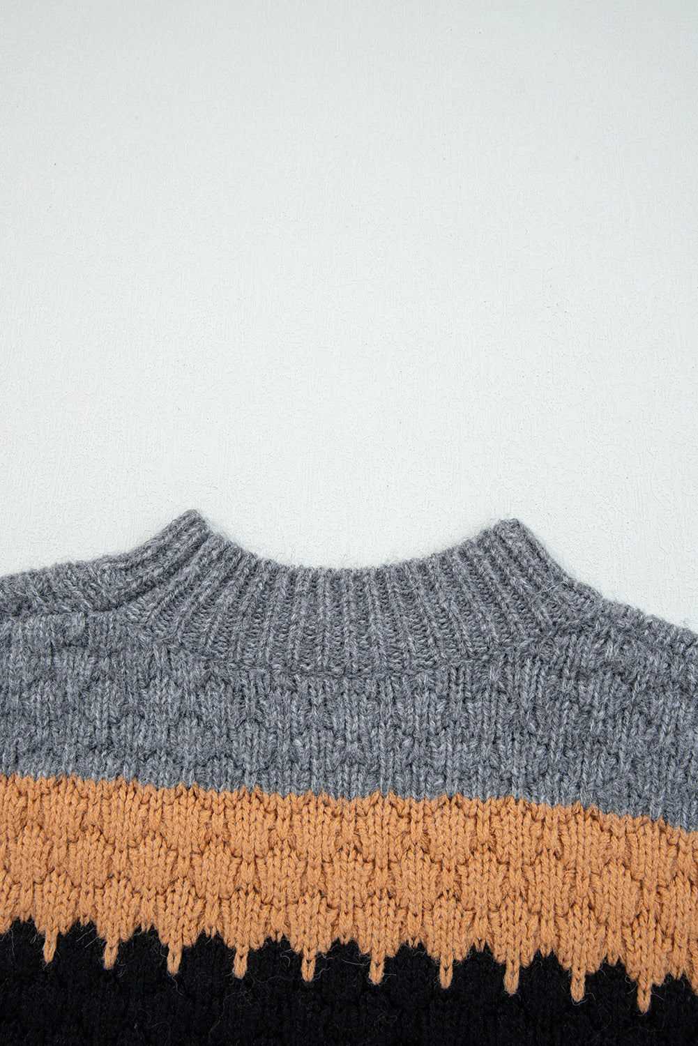 Threaded Pear Abigail Block High Baggy Sweater