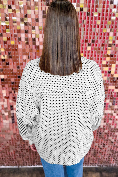 Threaded Pear Jordyn Sleeve Henley top Long Sleeve PLUS Top