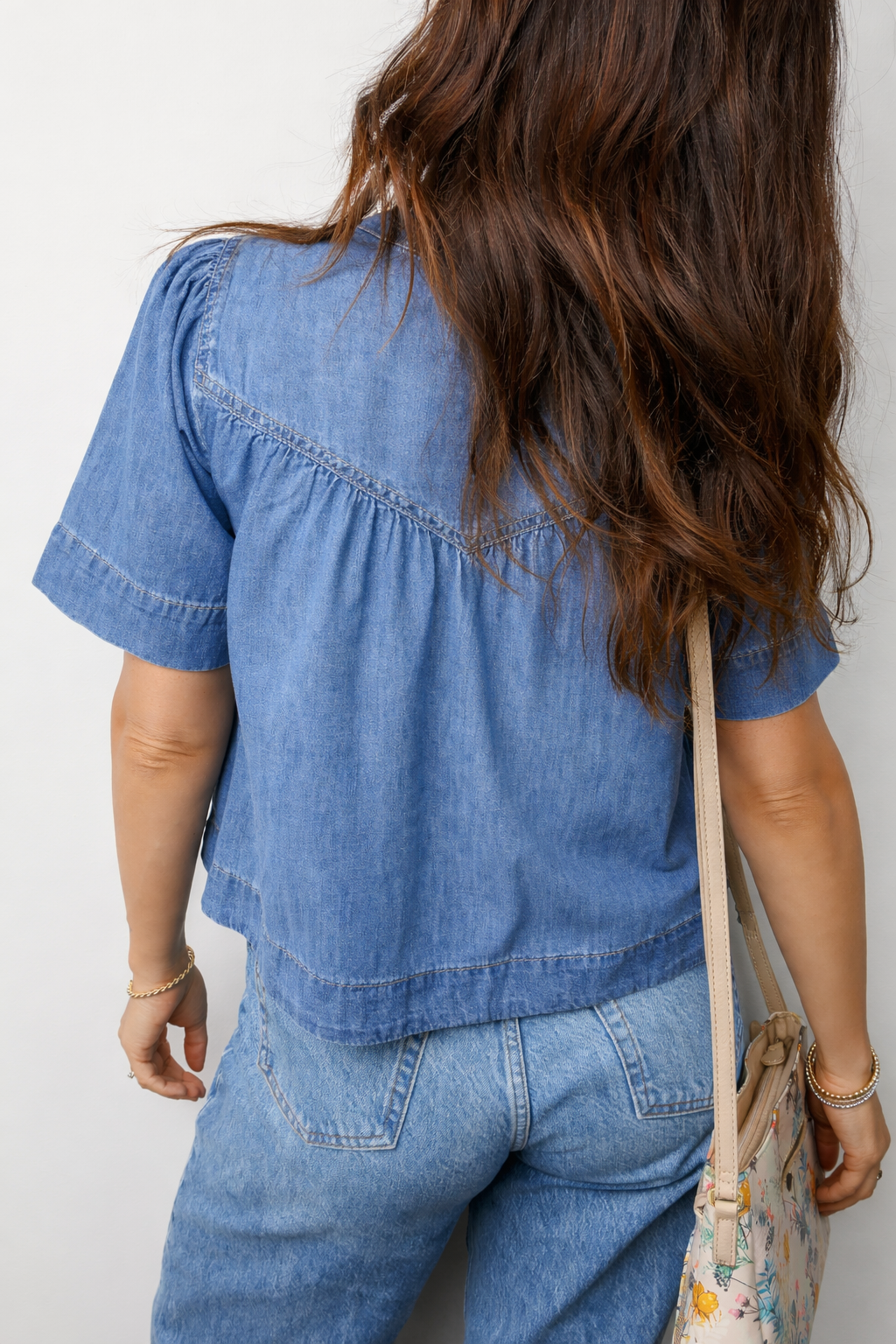 Threaded Pear Sloane Half Short Sleeve Top