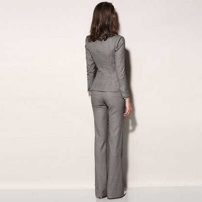 Women’s Thin Wool Professional Suit | Elegant Slim-Fit Business Blazer & Trousers Set | High-Sense Formal Office Wear | Premium Wool-Blend Tailored Suit for Women | 2026 Executive Fashion Collection