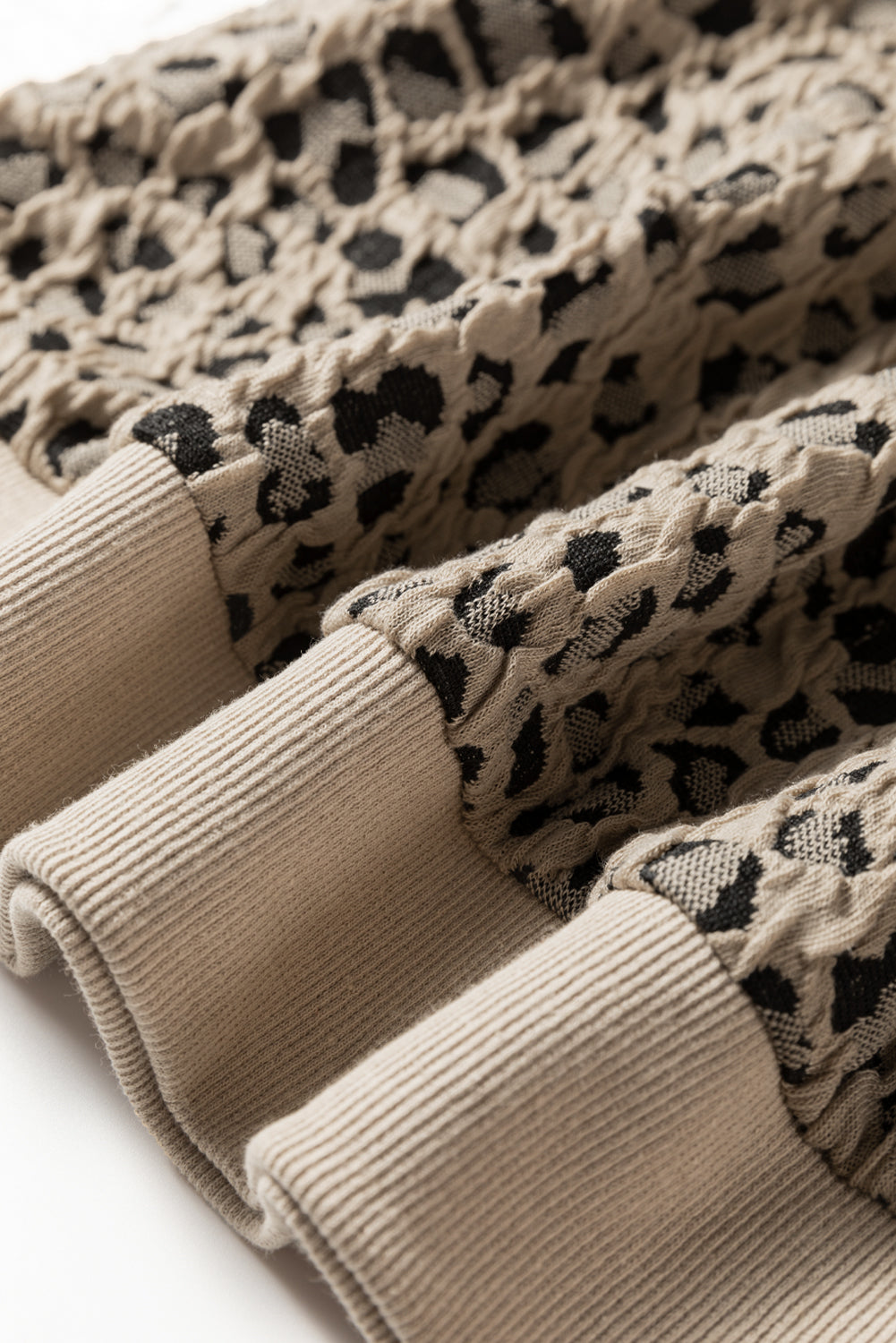 Threaded Pear Lottie Ribbed Trim Print Long Sleeve Top