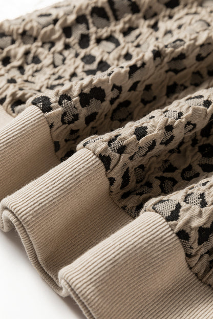Threaded Pear Lottie Ribbed Trim Print Long Sleeve Top