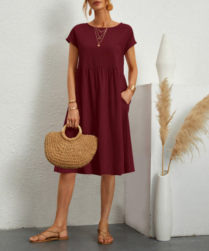 Women’s Summer A-Line Dress with Pockets