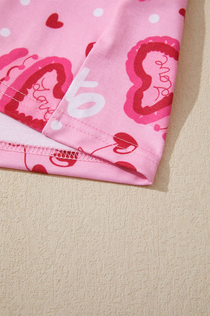 Threaded Pear Solana Valentines 2pcs Pajama Set