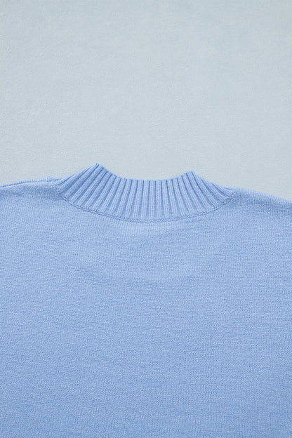 Threaded Pear Hadassah Ruffle Short Sleeve Sweater