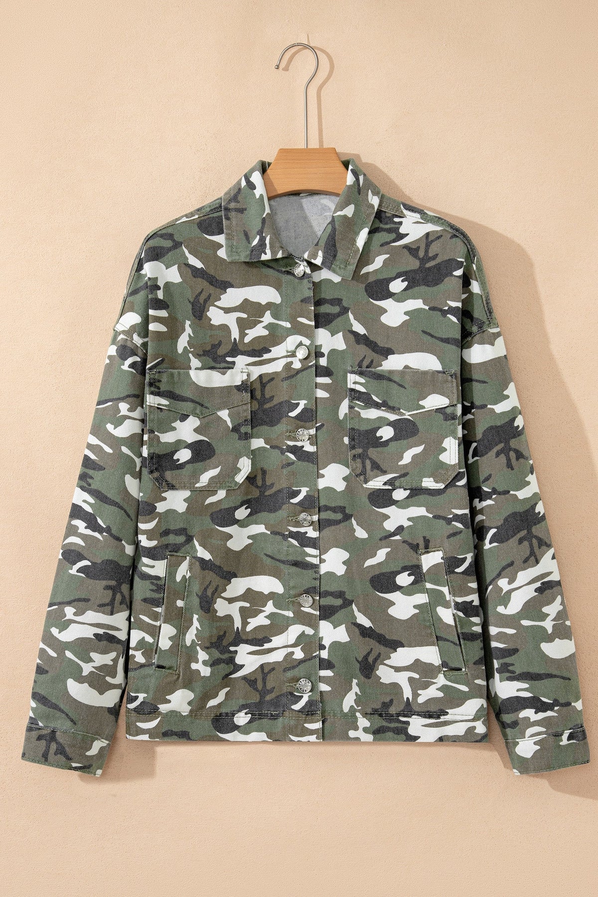 Threaded Pear Kaia Chest Loose Jean Jacket