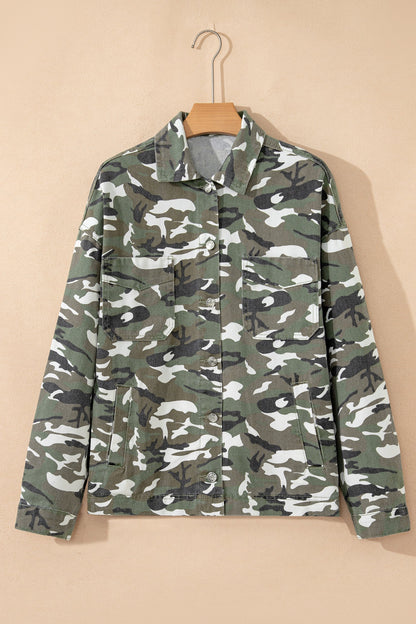 Threaded Pear Kaia Chest Loose Jean Jacket