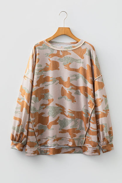 Threaded Pear Elliot Patchwork Drop Shoulder Sweatshirt